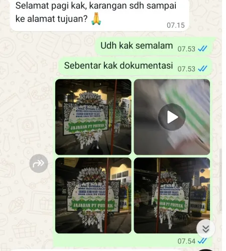 Pengiriman Papan Bunga Selamat Golok Banyuurip