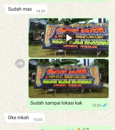 Pengiriman Papan Bunga Golok Banyuurip