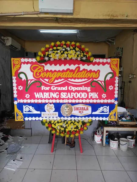 Papan Bunga Ucapan Selamat Golok Banyuurip